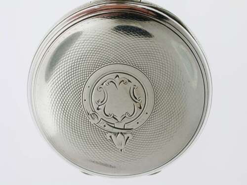 Silver L. Baurle Chatham Open Face Pocket Watch Birmingham 1876 Ald Case