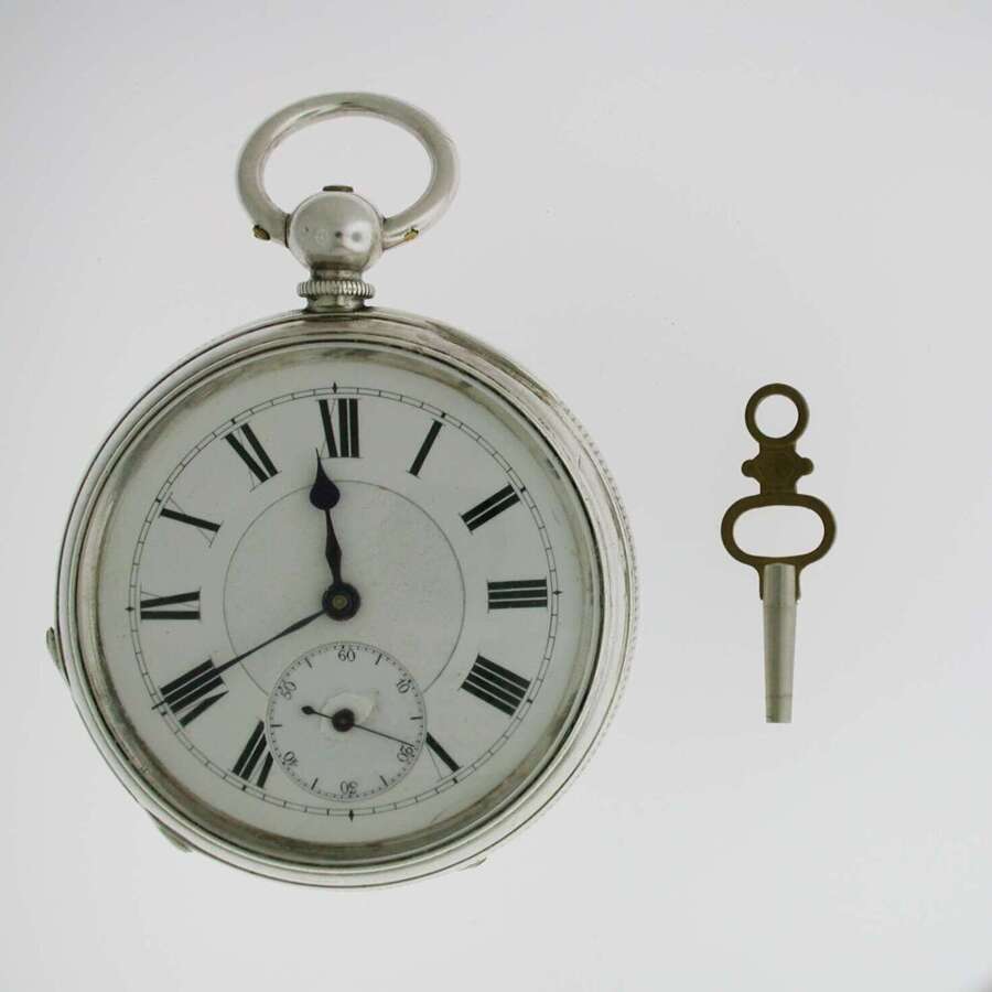 JW Benson by G. Smith Silver Open Face Pocket Watch English 1900