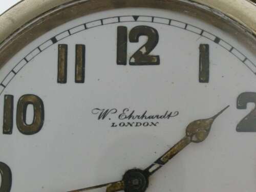 Rare W. Ehrhard Open Face Military Pocket Watch English 1920