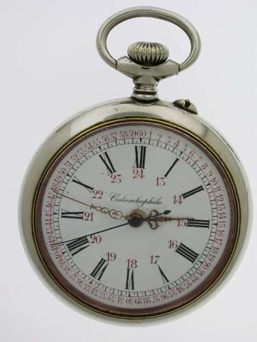 Goliath Colombophile Open Face Pocket Watch Swiss 1900