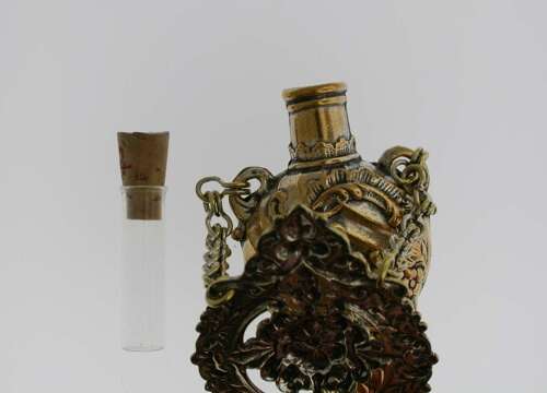 Parfum Bottle Gold Filled on a Chatelaine c.1900