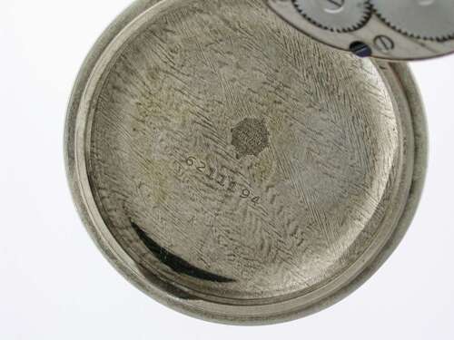 Omega Open Face Steel Pocket Watch Swiss 1920