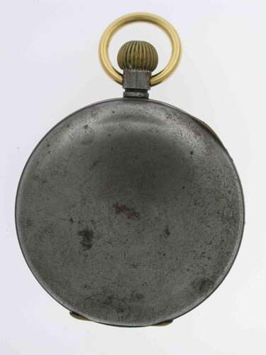 Omega Gunmetal Open Face Pocket Watch  Swiss 1900