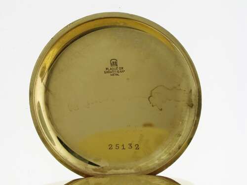 Art Deco Gold Filled Unic Pocket Watch Swiss 1920