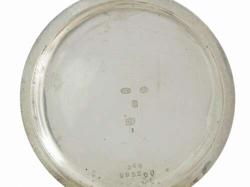 Thomas Russell Silver Open Face Pocket Watch Swiss 1900