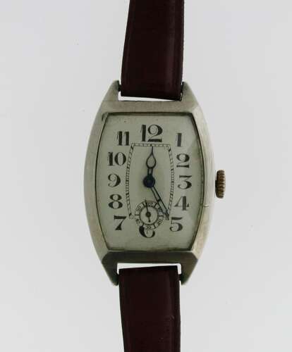 Silver 0.935 Art Deco Wristwatch Swiss 1930