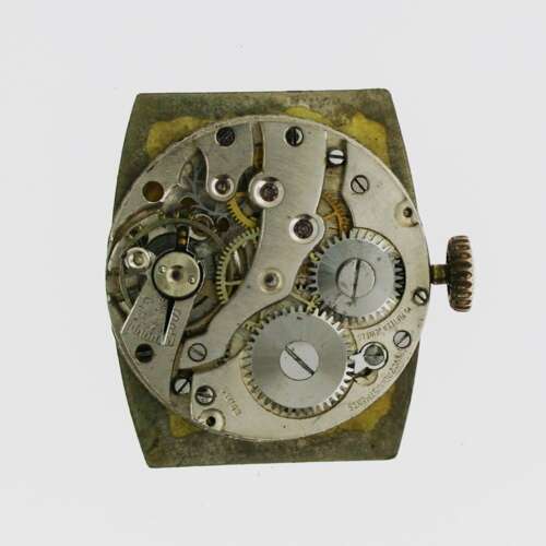 Silver 0.935 Art Deco Wristwatch Swiss 1930