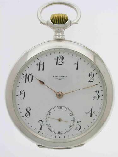 Omega Silver 0.800 Open Face Pocket Watch Swiss 1920