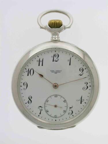 Omega Silver 0.800 Open Face Pocket Watch Swiss 1920
