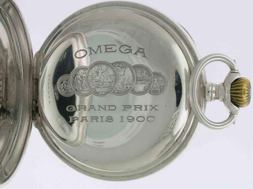 Omega Silver 0.800 Open Face Pocket Watch Swiss 1920
