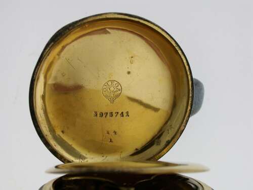 Omega Steel Open Face Pocket Watch Swiss 1920