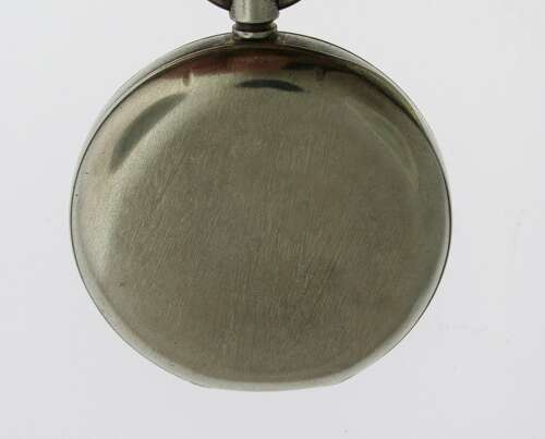 Omega Steel Open Face Pocket Watch Swiss 1920