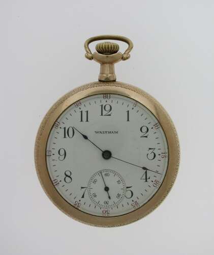 Waltham Gold Filled Open Face Pocket Watch USA 1920