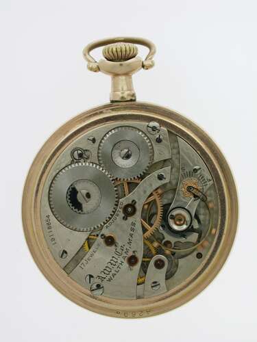 Waltham Gold Filled Open Face Pocket Watch USA 1920