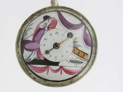 Silver Romilly Open Face Verge Pocket Watch France 1780