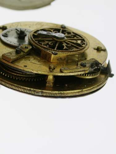 Silver Romilly Open Face Verge Pocket Watch France 1780