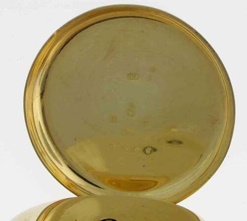 18Kt Yellow Gold Open Face Pocket Watch Hallmarked London 1857