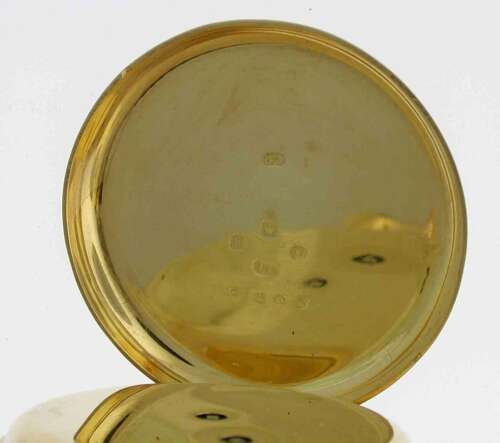 18Kt Yellow Gold Open Face Pocket Watch Hallmarked London 1857