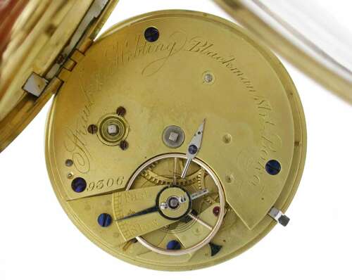 18Kt Yellow Gold Open Face Pocket Watch Hallmarked London 1857