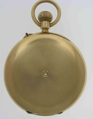 J.W. Benson 18kt Yellow Gold Swiss Made Half Hunter Pocket Watch – Hallmarked London 1929
