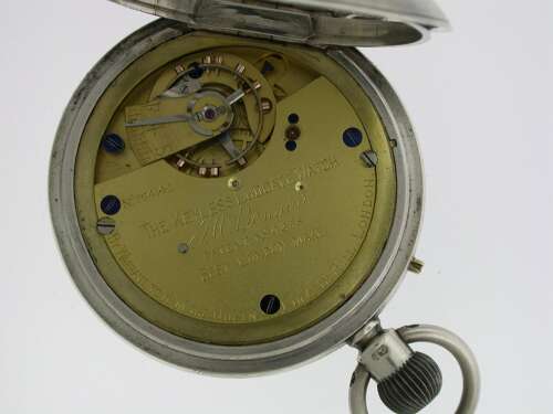 Silver J.W. Benson Ludgate Hill London 1899 Half Hunter Pocket Watch