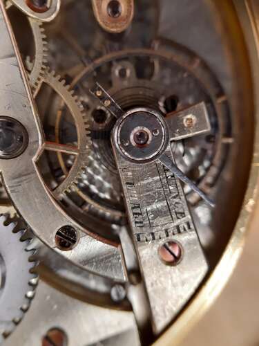 18 Kt Yellow Gold Gent's Skeleton Movement Pocket Watch Swiss 1920