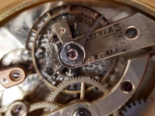 18 Kt Yellow Gold Gent's Skeleton Movement Pocket Watch Swiss 1920