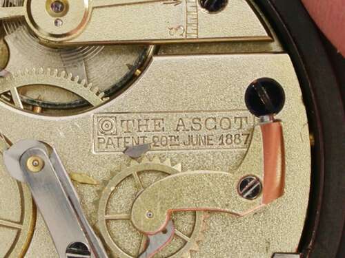 Gunmetal Chronograph Pocket Watch Swiss 1920