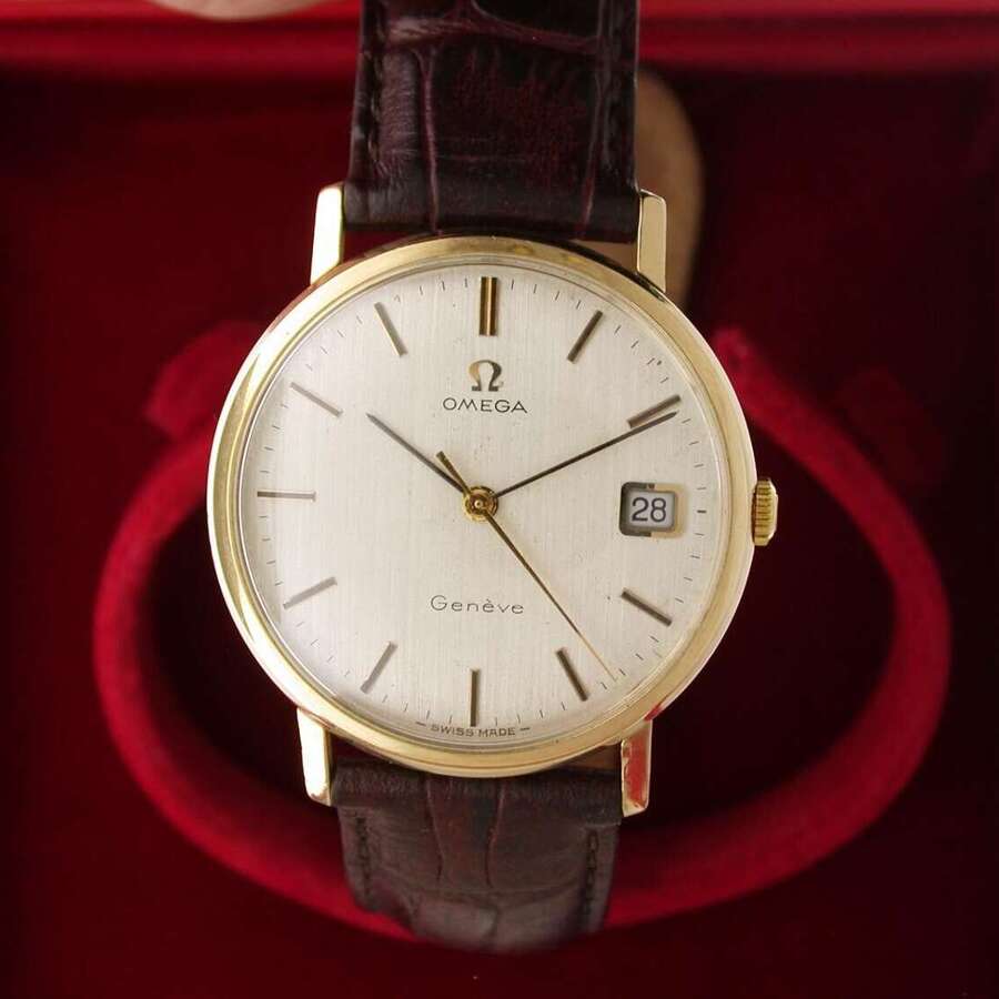 Omega 9kt Yellow Gold Wristwatch Swiss 1970 Hallmark Import London 1973