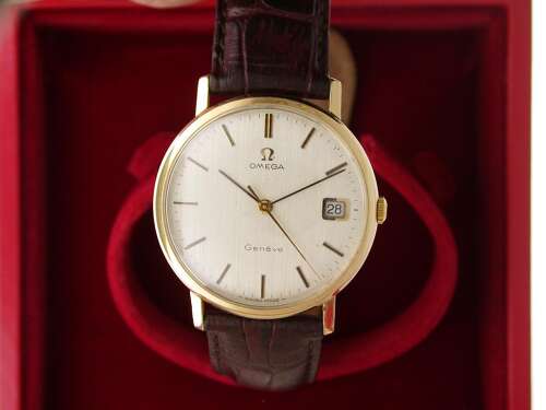 Omega 9kt Yellow Gold Wristwatch Swiss 1970 Hallmark Import London 1973