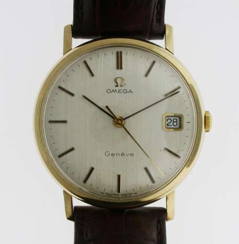 Omega 9kt Yellow Gold Wristwatch Swiss 1970 Hallmark Import London 1973