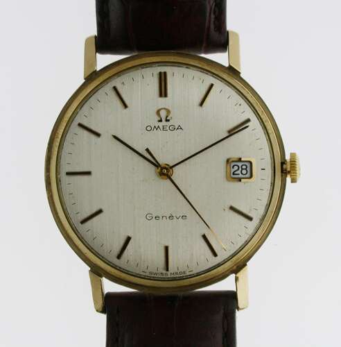 Omega 9kt Yellow Gold Wristwatch Swiss 1970 Hallmark Import London 1973