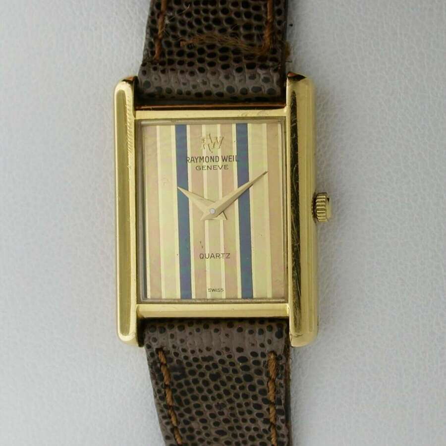 Raymond Weil Geneve Gold Filled Wristwatch Swiss 1980