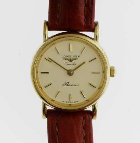 Longines Presence 9kt Gold Men’s Quartz Wristwatch Swiss 1975 - In Original Longines Box