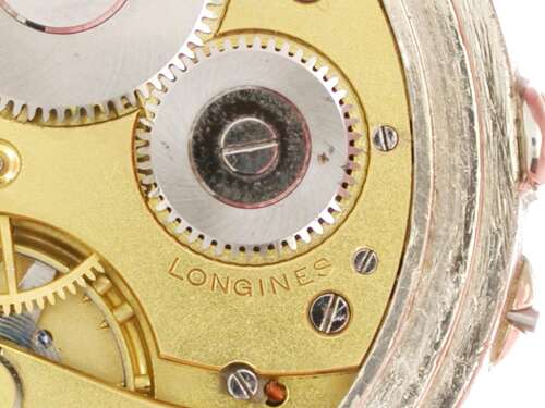Longines Nickel Italian Railway Open Face Pocket Watch Swiss 1910