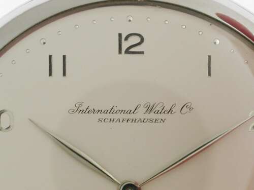 IWC International Watch Company Staybrite Open Face Pocket Watch Swiss 1950