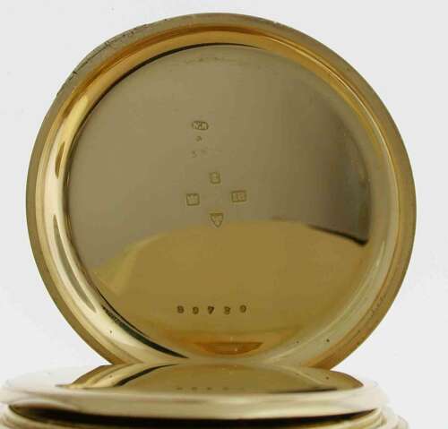 Exquisite 18 Kt Yellow Gold Stopwatch Pocket Watch Chester 1909