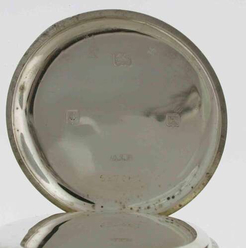 Silver Half Hunter Pocket Watch Birmingham 1934 Dennison Case
