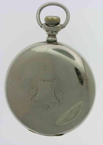 Silver Coin Elgin Full Hunter Pocket Watch  Circa 1930