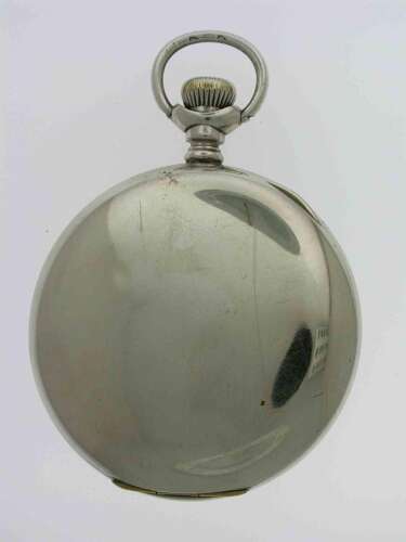 Silver Coin Elgin Full Hunter Pocket Watch Circa 1930