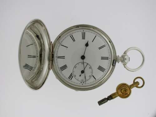 Silver Frodsham %26 Baker, London, Full Hunter Key Wind Pocket Watch English 1850