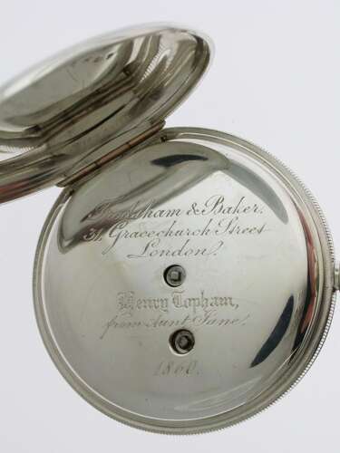 Silver Frodsham %26 Baker, London, Full Hunter Key Wind Pocket Watch English 1850