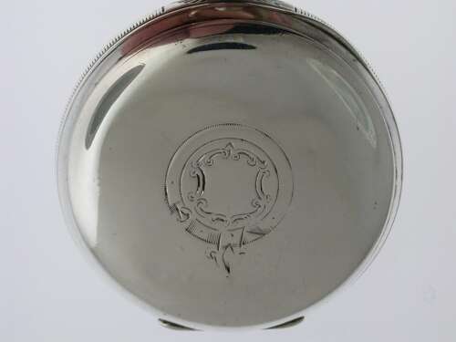 J.W. Benson Silver Open Face Pocket Watch London 1884