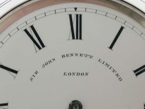 Silver Bennett Gent's Open Face Pocket Watch English London 1891