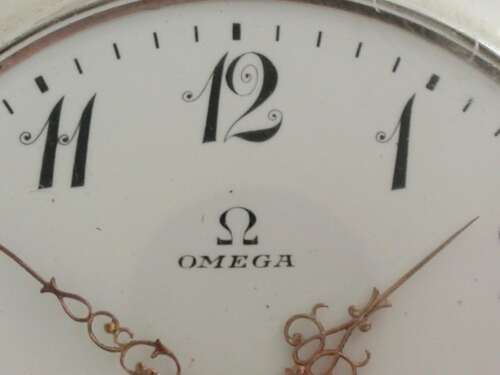 Omega Silver 0.800 Mint Open Face Pocket Watch - Swiss 1916