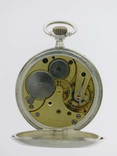 Omega Silver 0.800 Mint Open Face Pocket Watch - Swiss 1916