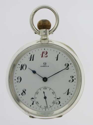 Omega Silver 925 Mint Pocket Watch  Swiss 1920