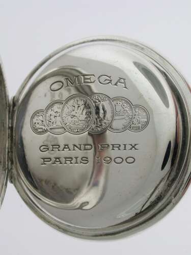 Omega Silver 0.800 Open Face Pocket Watch Swiss 1912