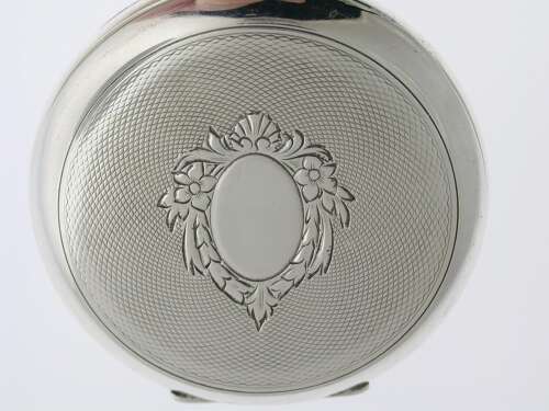 Omega Silver 0.800 Excellent Open Face Pocket Watch Swiss 1917