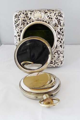 Mappin %26 Webb Large Goliath Pocket Watch in Silver Case – Hallmarked London 1903